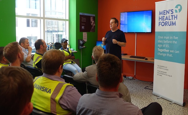 John Ryan training at Skanska