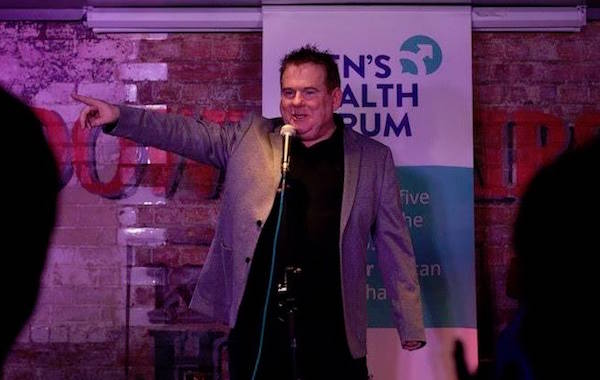 John Ryan at a Forum comedy night